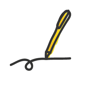 Teksten schrijven met een pen