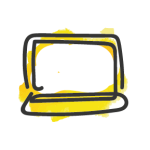 Pictogram van een laptop
