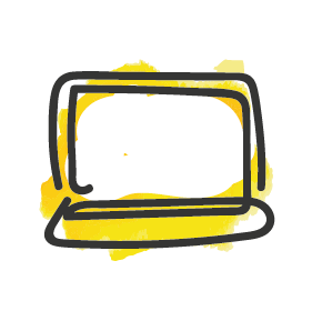 Pictogram van een laptop