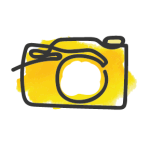 Pictogram van een fototoestel